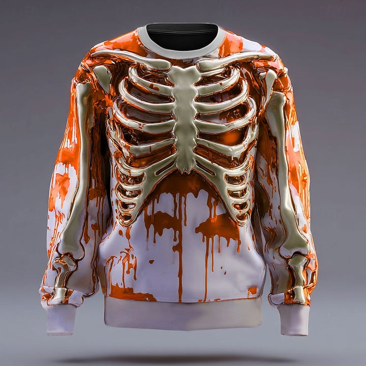 Thatcher | Halloween Skeleton-Print Sweatshirt