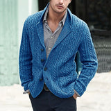 Chandler | Cable-Textured Button Cardigan