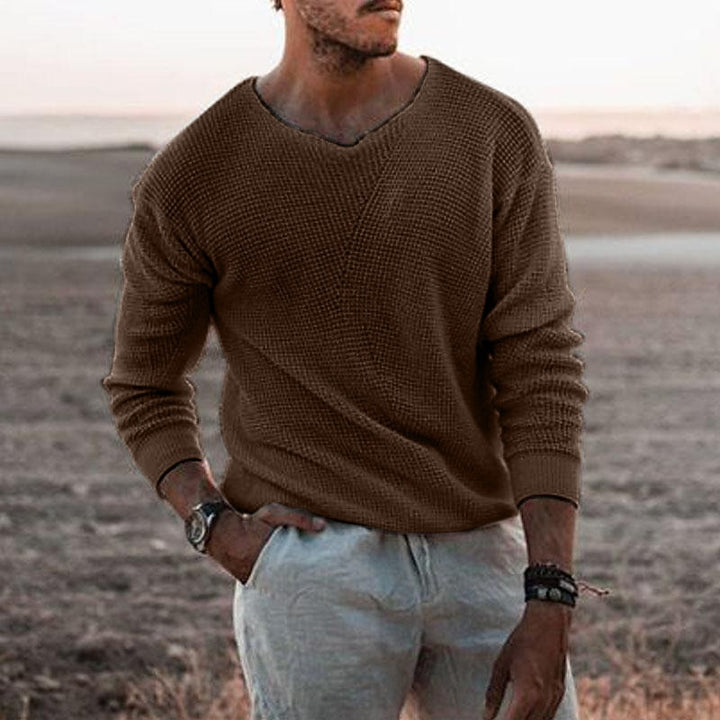 Grady | Textured V-Neck Sweater