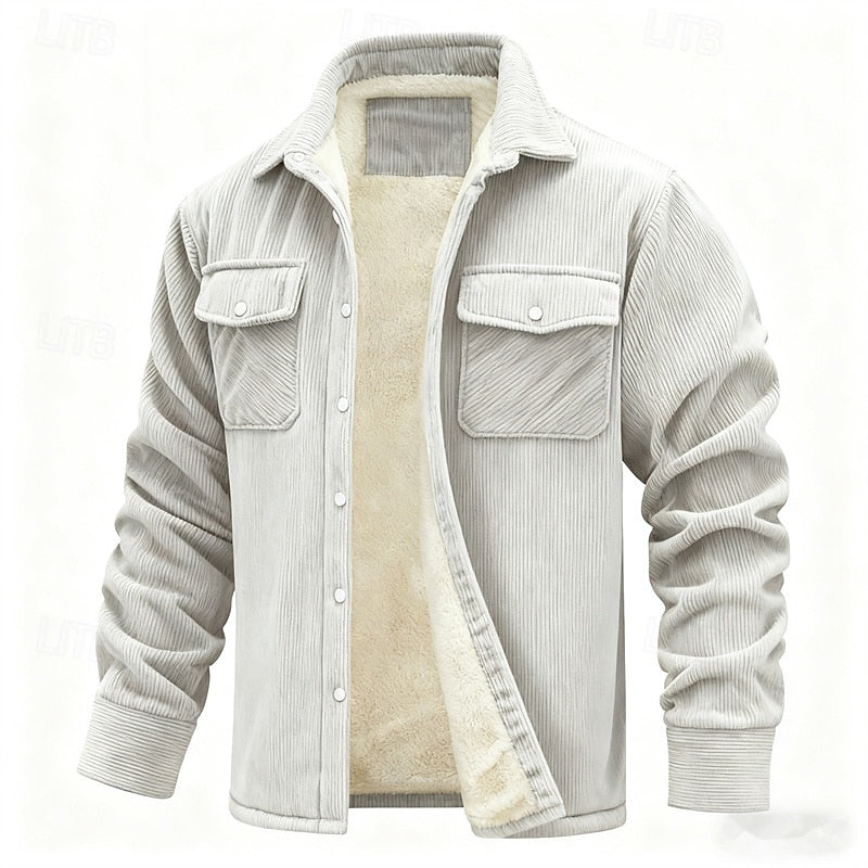 Rhodes | Fleece-Lined Ribbed Jacket