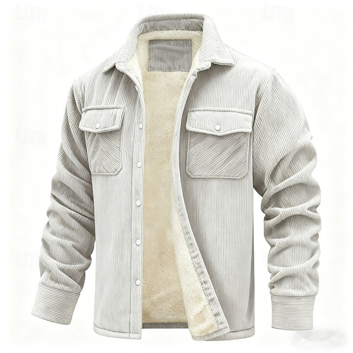 Rhodes | Fleece-Lined Ribbed Jacket