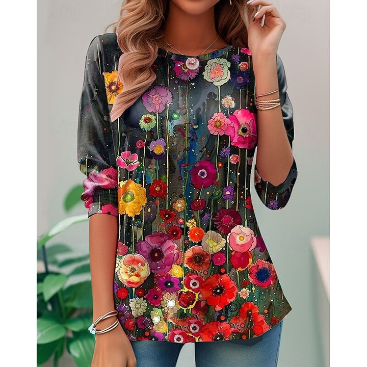 Faye | Floral Long-Sleeve Top