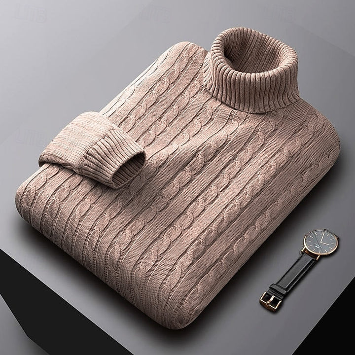 Callan | Cable-Knit Turtleneck Sweater