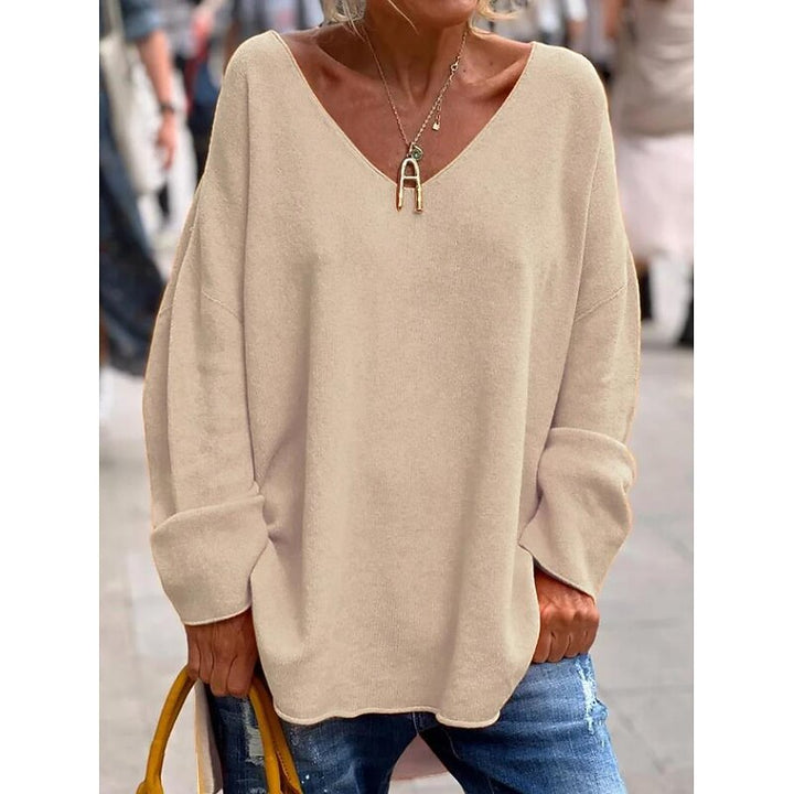 Camille | Relaxed V-Neck Pullover