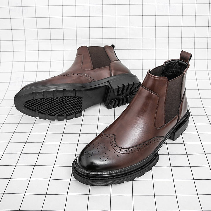 Barnaby | Refined Wingtip Chelsea Boots