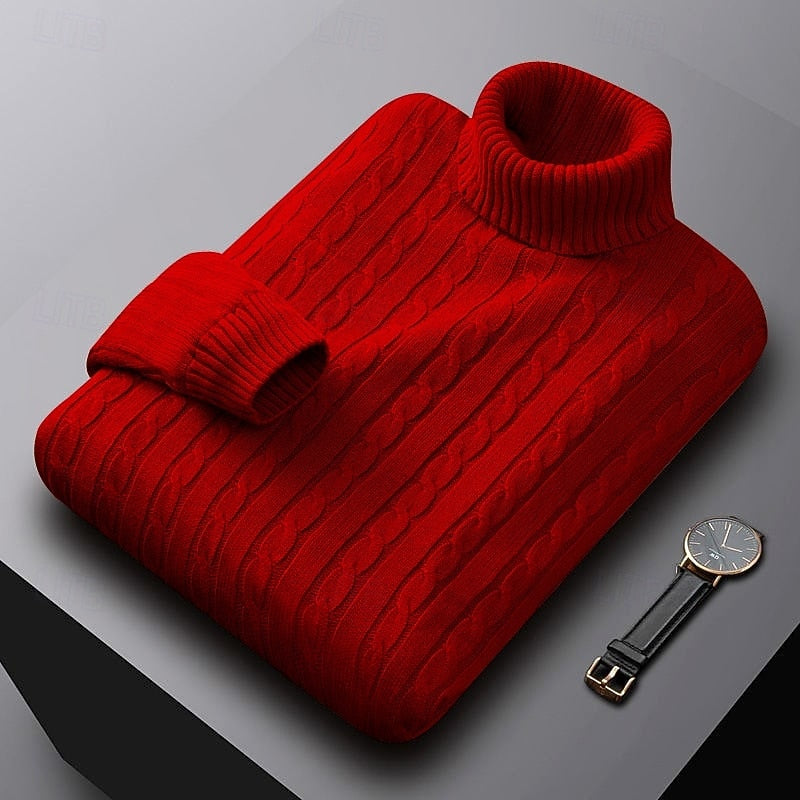 Callan | Cable-Knit Turtleneck Sweater