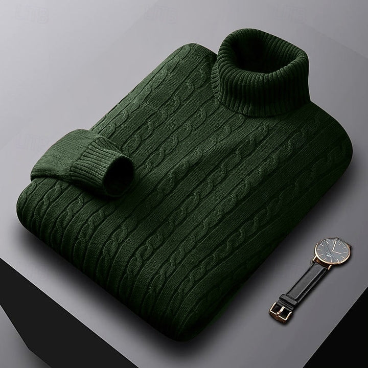 Callan | Cable-Knit Turtleneck Sweater