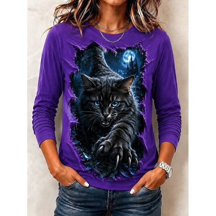 Selene | Graphic Halloween Long-Sleeve Top