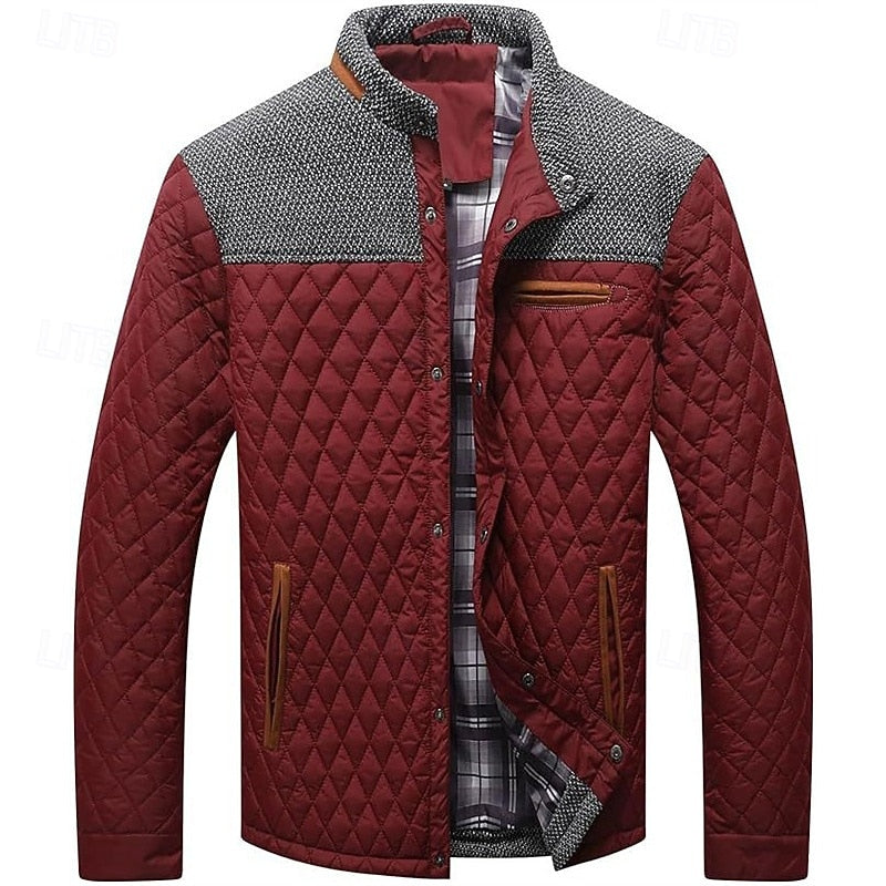 Leland | Quilted Stand-Collar Jacket
