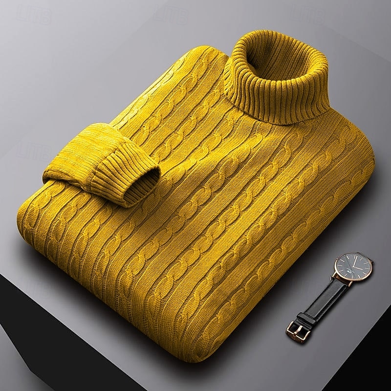 Callan | Cable-Knit Turtleneck Sweater