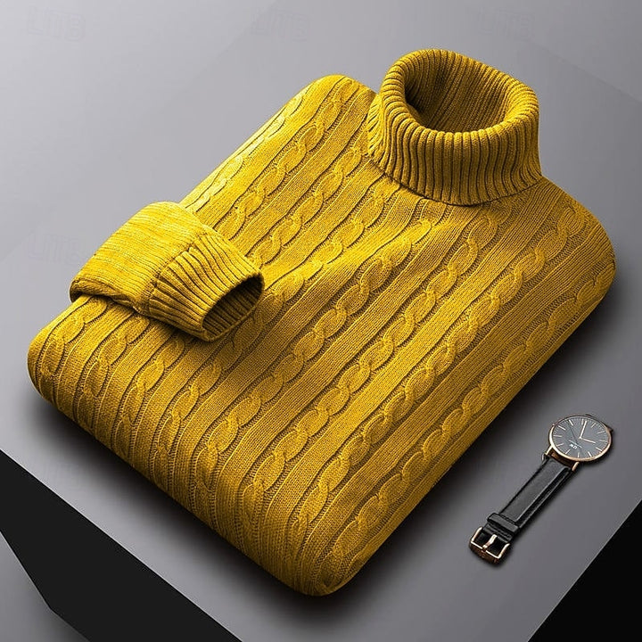 Callan | Cable-Knit Turtleneck Sweater