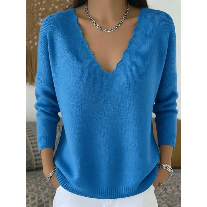 Marlowe | Scalloped V-Neck Halloween Sweater