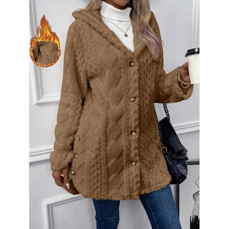 Carolyn | Textured Hooded Jacket
