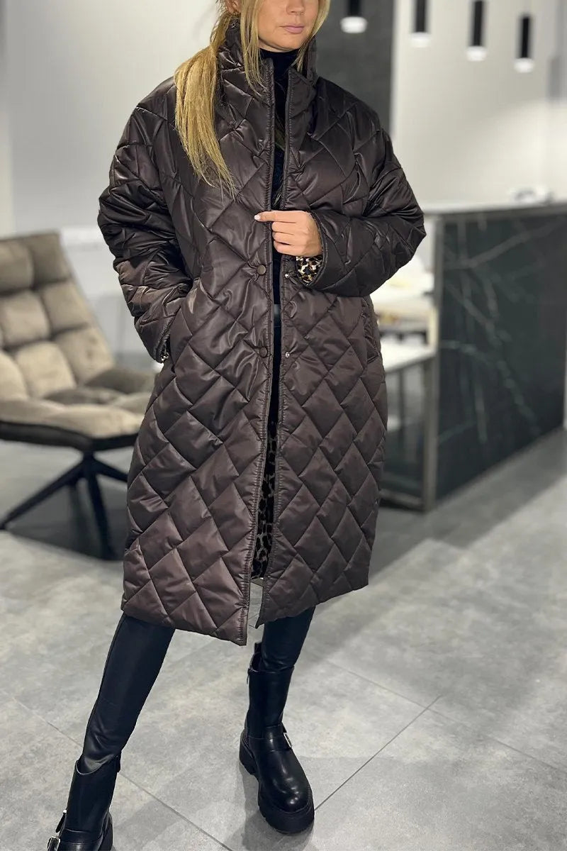 Elara | Reversible Diamond Quilted Coat