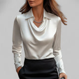 Claire | Elegant Satin Blouse
