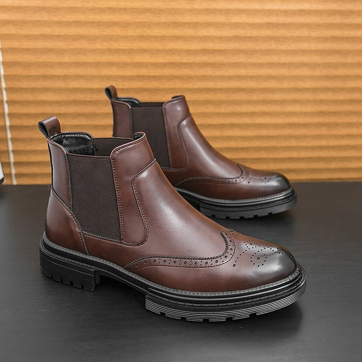 Barnaby | Refined Wingtip Chelsea Boots