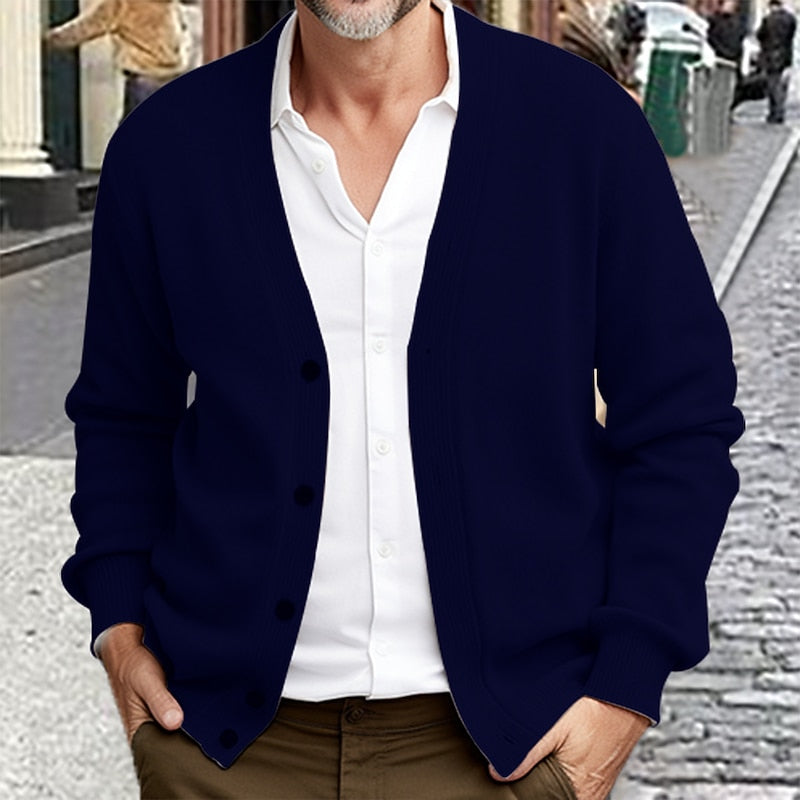 Nathanael | Christmas Button-Up Cardigan