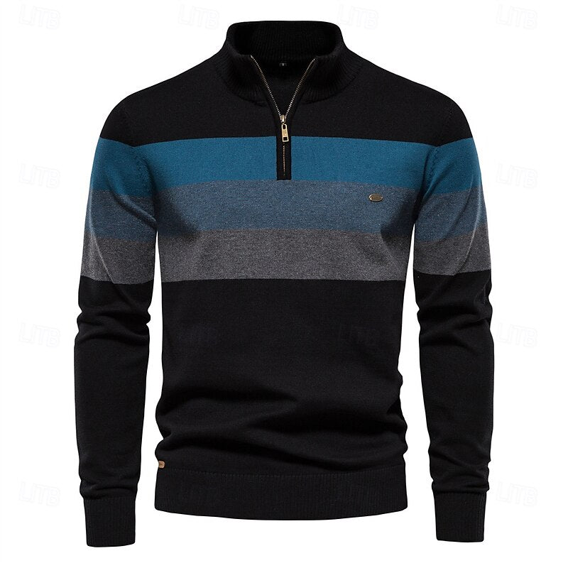Edgar | Quarter-Zip Knit Sweater