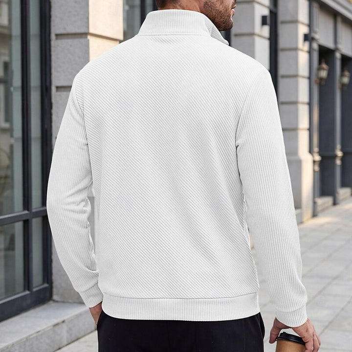 Sawyer | Textured Quarter-Zip Pullover