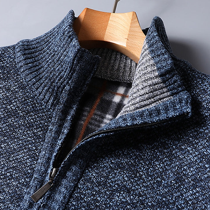 Gareth | Quarter-Zip Stand Collar Sweater