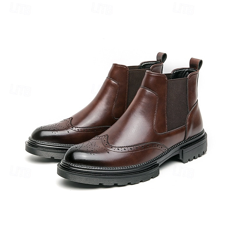 Barnaby | Refined Wingtip Chelsea Boots