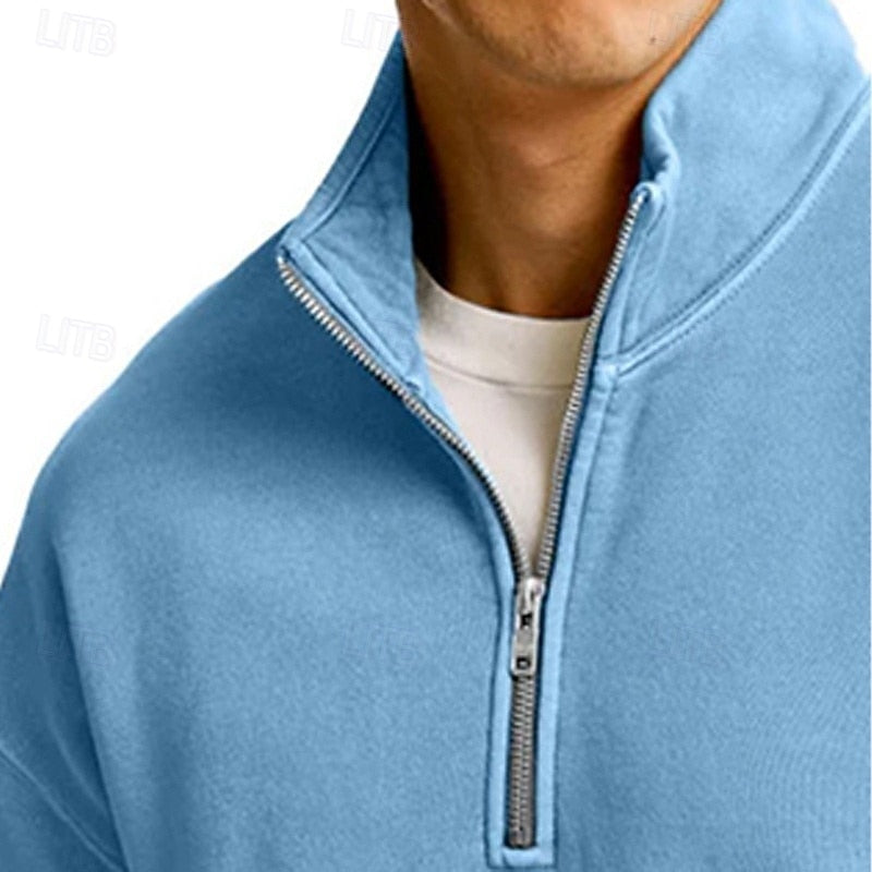 Ashton | Quarter-Zip Stand Collar Sweatshirt