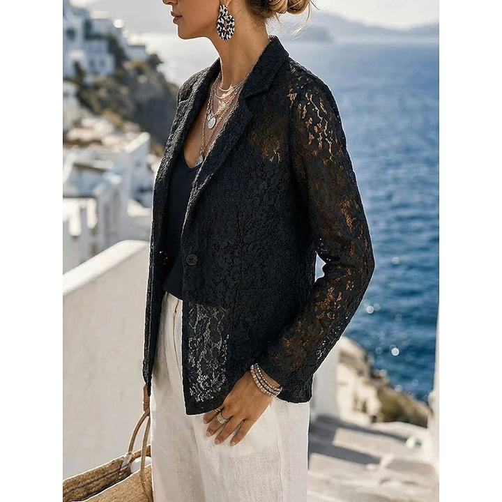 Brooke | Refined Openwork Blazer