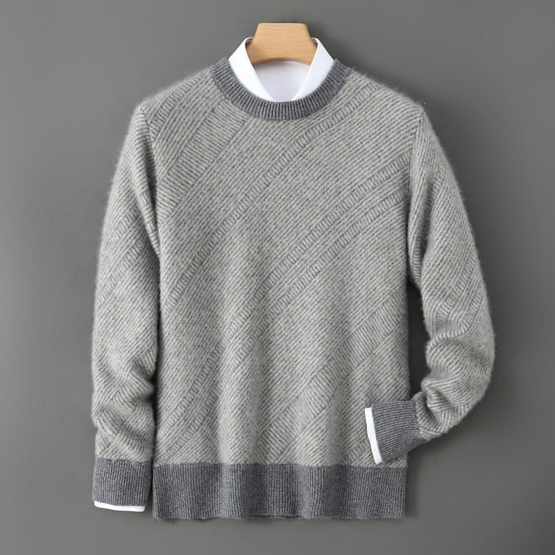 Dalton | Textured Crew Neck Sweater