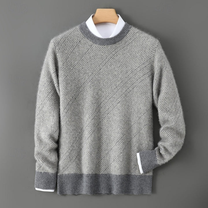 Dalton | Textured Crew Neck Sweater