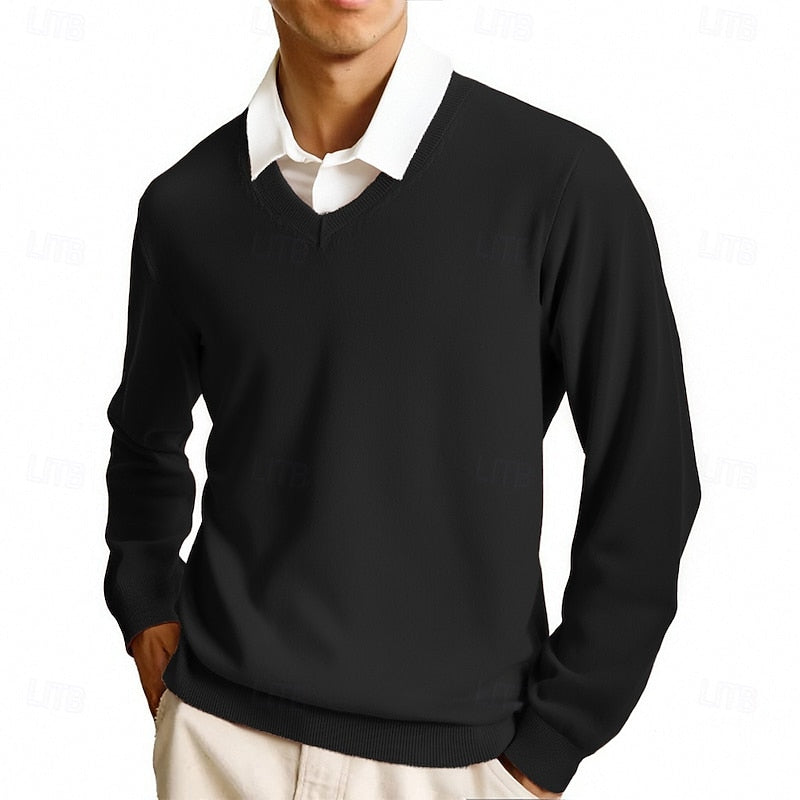 Calvin | Refined V-Neck Sweater