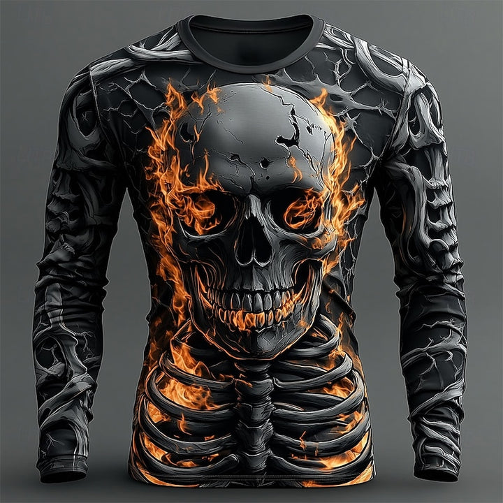 Reid | Skeleton Halloween Long Sleeve Shirt