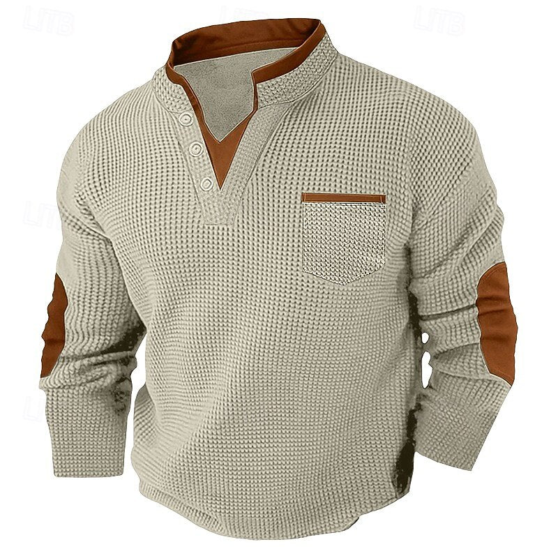 Dexter | Textured Button Henley