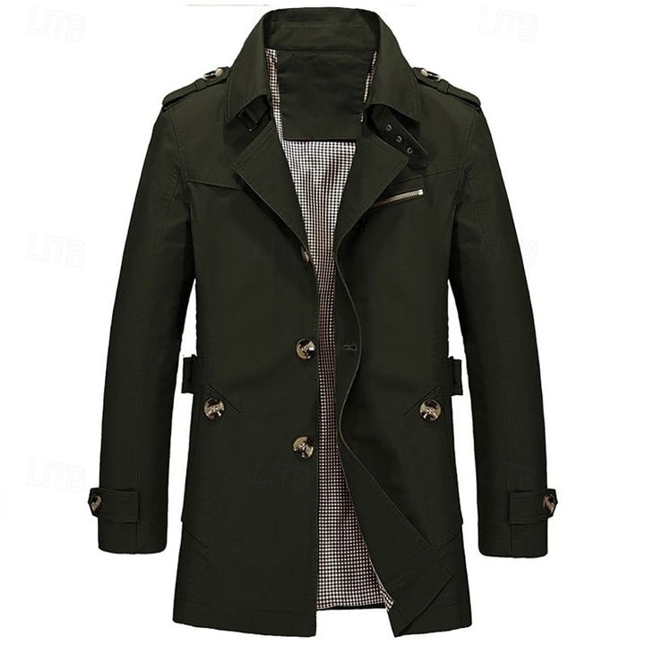 Harold | Refined Single-Breasted Trench Coat