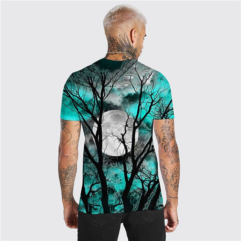 Xavier | Halloween Moonlit Forest Graphic T-Shirt