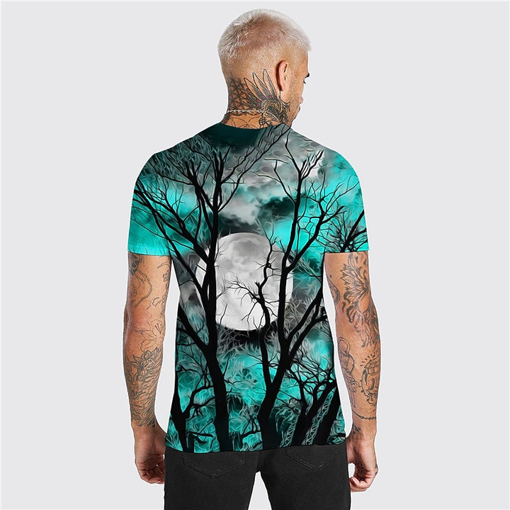 Xavier | Halloween Moonlit Forest Graphic T-Shirt