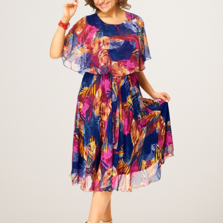 Eileen | Classic Floral Midi Dress