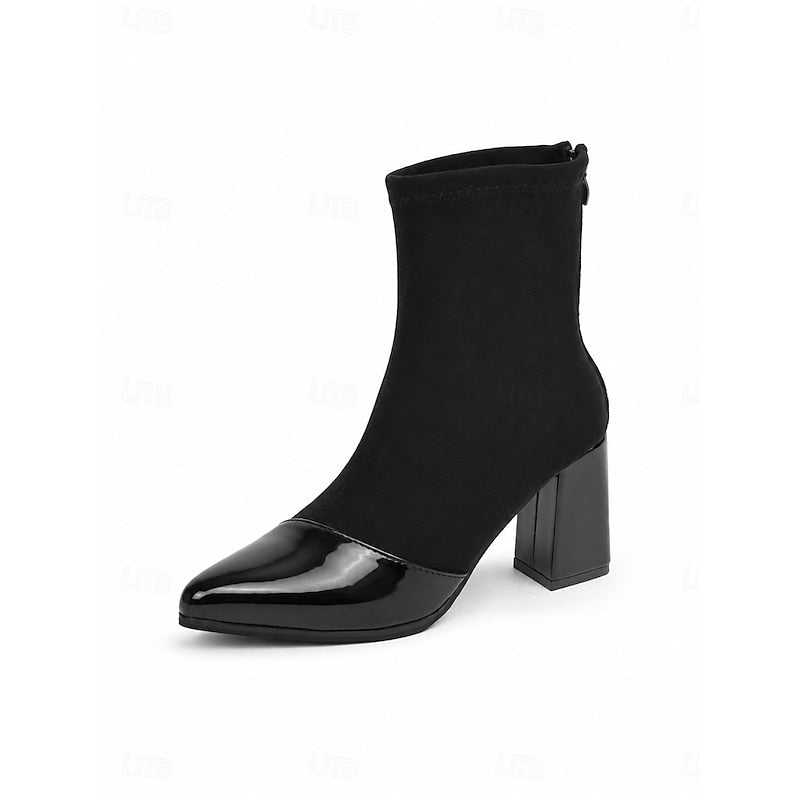 Verity | Sleek Cap-Toe Ankle Boots