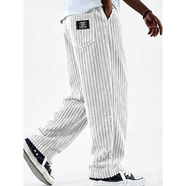 Chandler | Ribbed Straight-Leg Pants