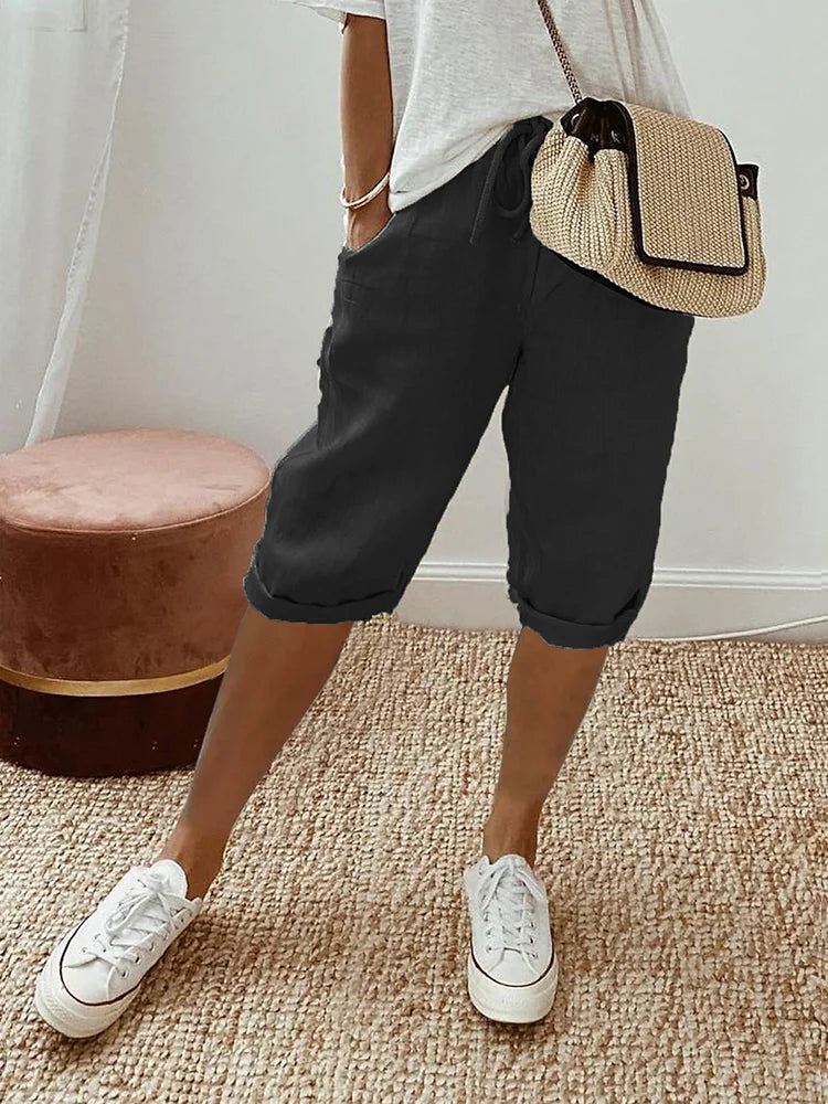 Corinne | Relaxed Drawstring Shorts