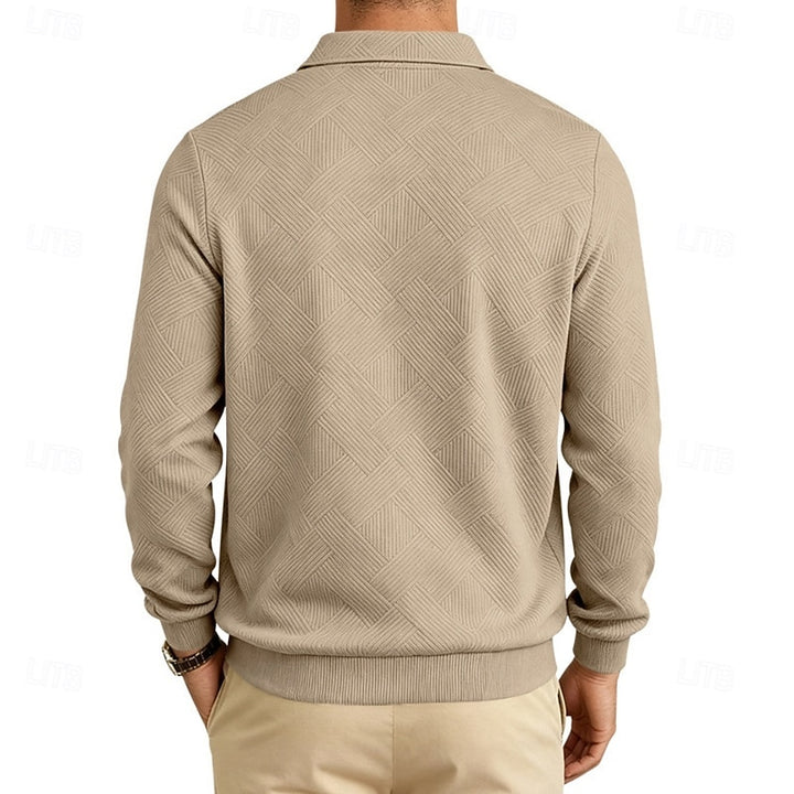 Emory | Textured Quarter-Zip Pullover