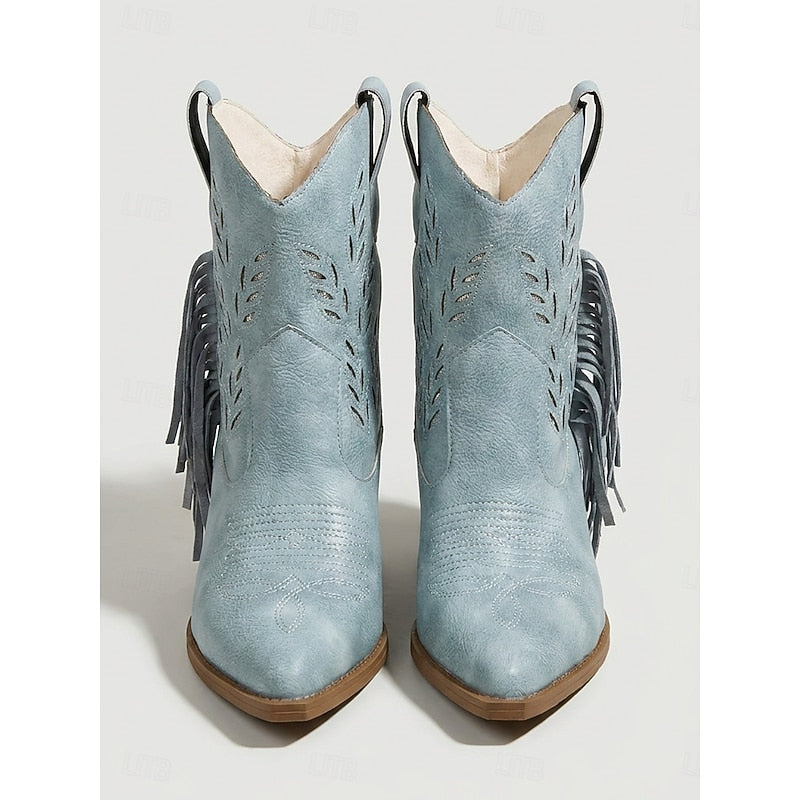 Georgina | Western Tassel Ankle Boots