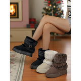 Yvette | Cozy Cuffed Snow Boots