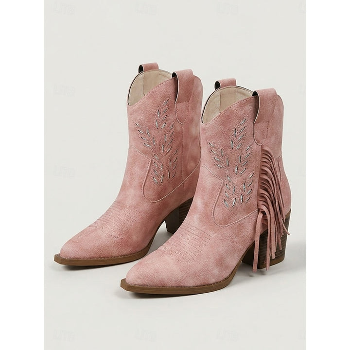 Georgina | Western Tassel Ankle Boots