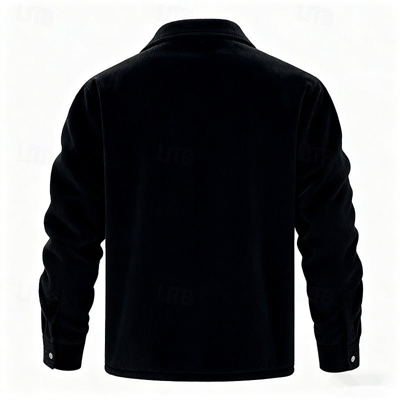 Rhodes | Fleece-Lined Ribbed Jacket