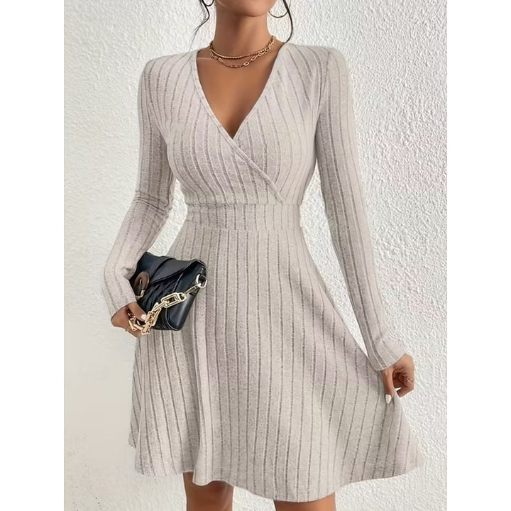 Serena | Elegant Wrap-Front A-Line Dress
