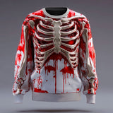 Thatcher | Halloween Skeleton-Print Sweatshirt