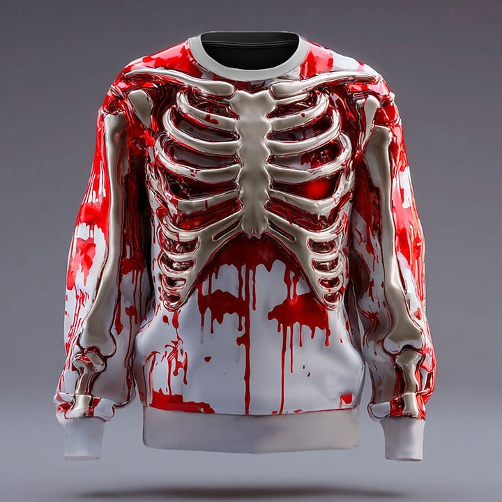 Thatcher | Halloween Skeleton-Print Sweatshirt