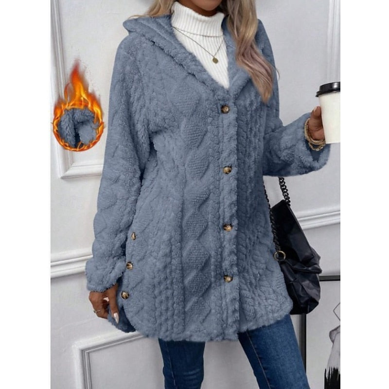 Carolyn | Textured Hooded Jacket