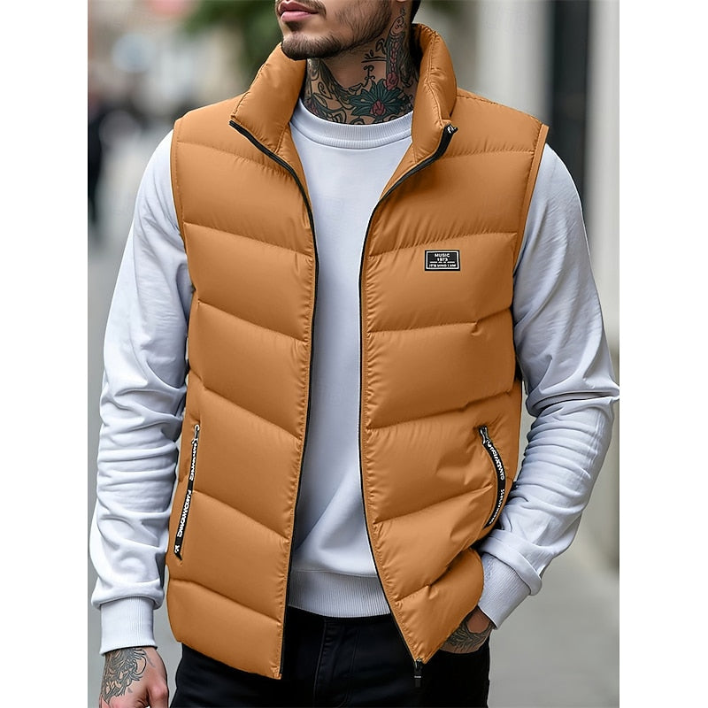 Trevor | Quilted Stand-Collar Vest