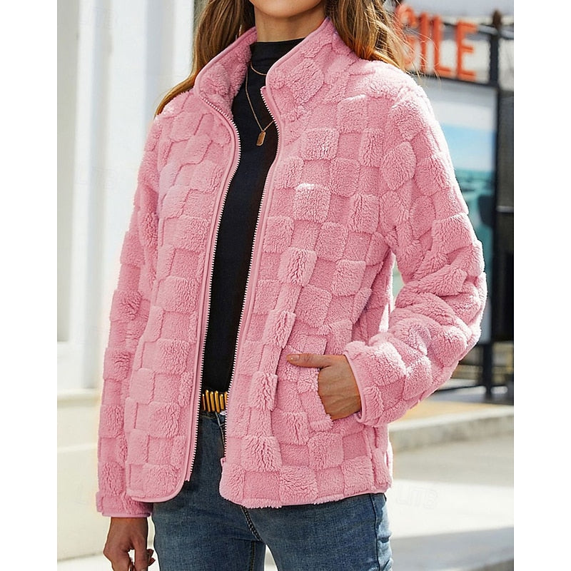 Farrah | Cozy Textured Zip-Up Jacket